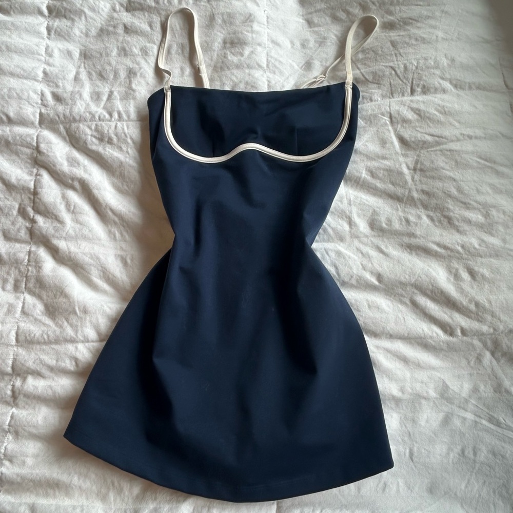 ALO Yoga Navy Dress with White Accents